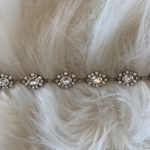 Rhinestone and pearl headband